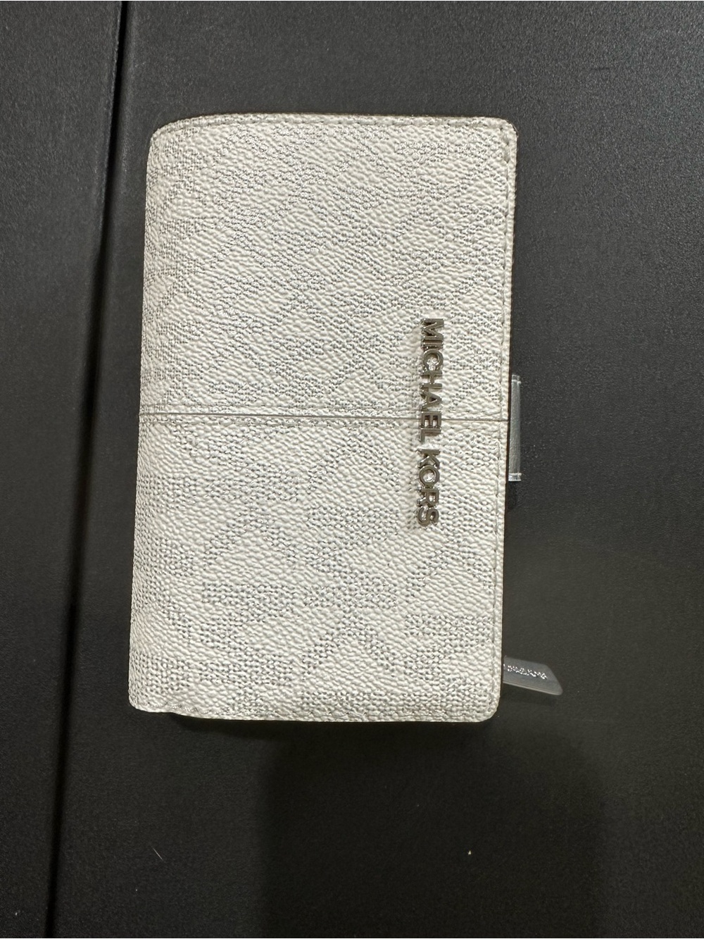 Michael Kors Metallic Silver Textured Wallet